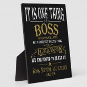 Boss DANK IHNEN Mentorleiter phantastischer Chef Fotoplatte (Seite)