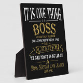 Boss DANK SIE BOSS "phantastischer Chef Fotoplatte (Seite)