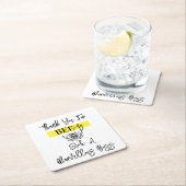 Boss Dankeschön für Bienengesang Rechteckiger Pappuntersetzer (Vor Ort)