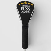 Boss Day Employee Appreciation Ich bin stolz Chef Golf Headcover (Vorderseite)