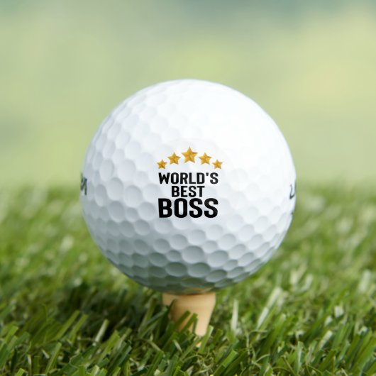 Boss Day Employee Appreciation World's Best Boss Golfball (Insitu T-Shirt)