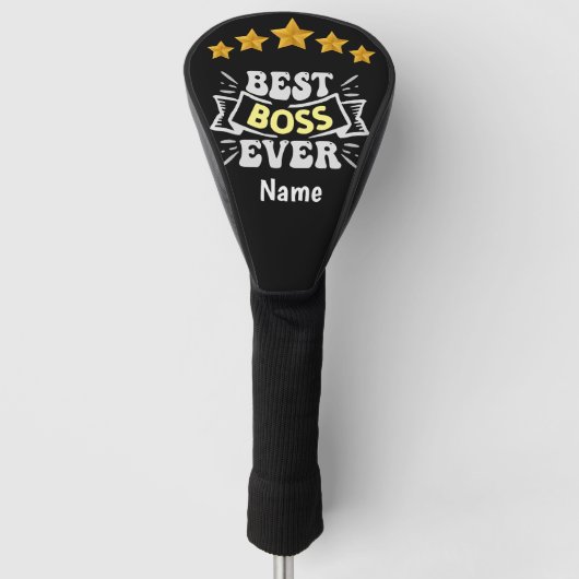 Boss Day Employee Apprecision Best Boss Ever Golf Headcover (Vorderseite)