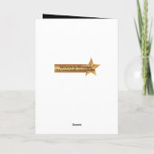 Boss Day Five 5 Sterne Benutzerdefinierte Grußkart Karte (Rückseite)