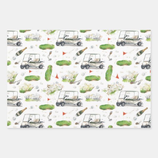 Boss Day für Golfer Geschenkpapier Set (Vorderseite 2)