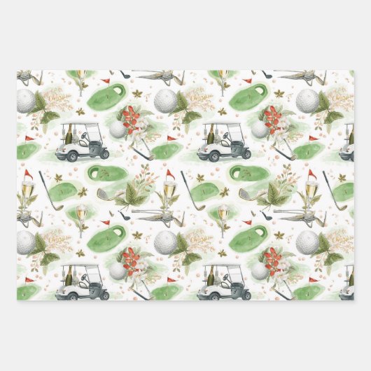 Boss Day für Golfer Geschenkpapier Set (Vorderseite)