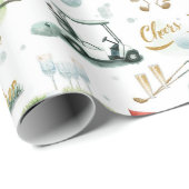 Boss Day für Golfer Wrapping Paper Geschenkpapier (Rolleneckpunkt)