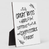 Boss Day Geschenk für Boss Aufwertung Fotoplatte (Seite)