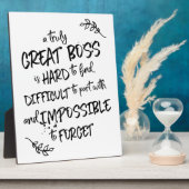 Boss Day Geschenk für Boss Aufwertung Fotoplatte (Seite)