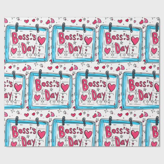Boss Day Geschenkpapier (Flach)