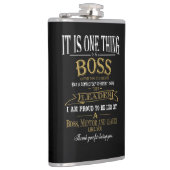 Boss Day Gift Pension verlassend Flachmann (Rechts)