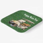 Boss Day mit Golfwagen für Golfer Pappteller (Gewinkelt)