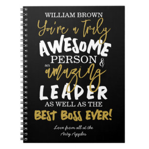 BOSS DAY, Week, amazing Boss gift christmas Notizblock