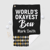 Boss Day World - das ist der Boss Golfhandtuch (Insitu)