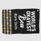 Boss Day World - das ist der Boss Golfhandtuch (Horizontal)