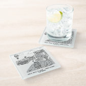 Boss der Luft- und Raumfahrtindustrie - Reise durc Glasuntersetzer (Schrägansicht)