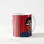 Boss-Dollar-Zeichen geben Afrikanisch-Amerikanisch Kaffeetasse (VorderseiteRechts)