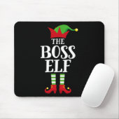 Boss Elf Family Matching Christmas Group Elf Pajam Mousepad (Mit Mouse)