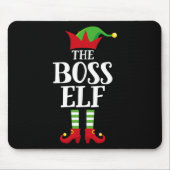 Boss Elf Family Matching Christmas Group Elf Pajam Mousepad (Vorne)