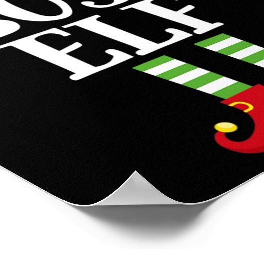 Boss Elf Family Matching Christmas Group Elf Pajam Poster (Ecke)