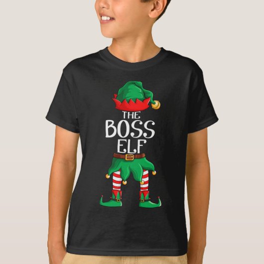 BOSS ELF - Weihnachtsgeschenk T-Shirt (Vorderseite)