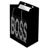 Boss Extraordinaire CUSTOM Mittlere Geschenktüte (Rückseite Schrägansicht)