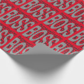 Boss Extraordinaire Geschenkpapier (Ecke)