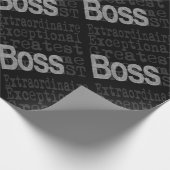 Boss Extraordinaire Geschenkpapier (Ecke)