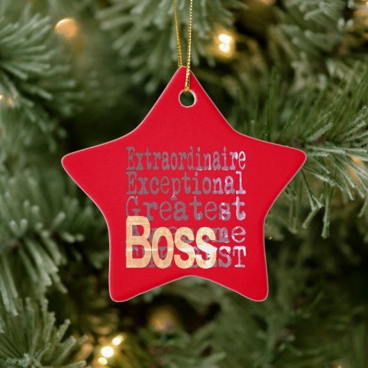 Boss Extraordinaire Keramik Ornament (Baum)