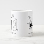 Boss feuert einen Büroangestellten per E-Mail Jumbo-Tasse (Vorderseite)