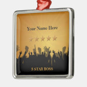 Boss Five 5 Star Gold Cheers Ornament Aus Metall (Links)