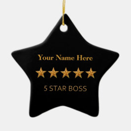 Boss Five 5 Sterne Weihnachtssternornament Keramik Ornament