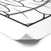 Boss Frauen Regel Farbe Sie selbst. Poster (Ecke)