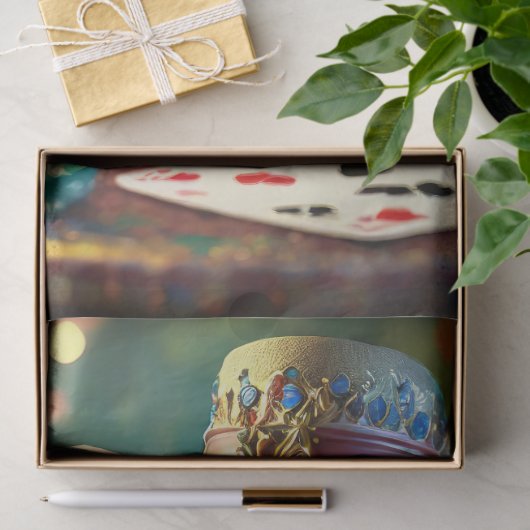 Boss Frog, Frosch spielen Karten Seidenpapier (Geschenk)