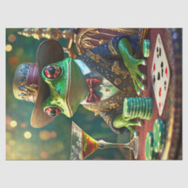 Boss Frog, Frosch spielen Karten Seidenpapier
