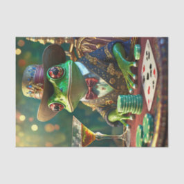 Boss Frog, Frosch spielen Karten Seidenpapier