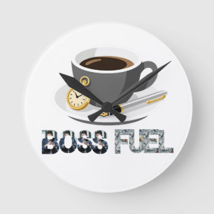 Boss Fuel Espresso, Taschenuhr Wanduhr