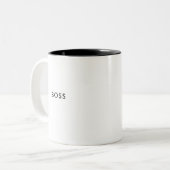 Boss | Funny Custom Coffee Tasse (Vorderseite Links)