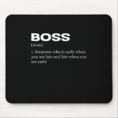 Boss Funny Definition Happy Boss's Day Mousepad (Vorne)