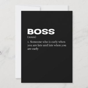 Boss Funny Definition Happy Boss's Day Save The Date