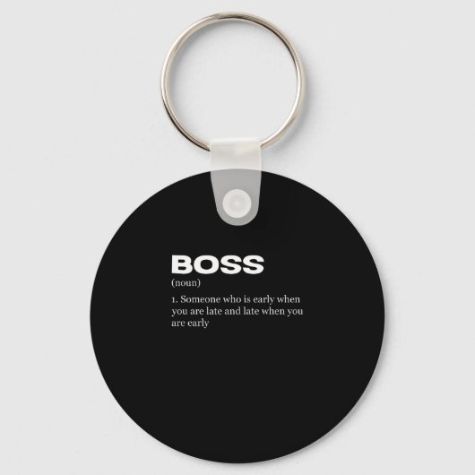 Boss Funny Definition Happy Boss's Day Schlüsselanhänger (Vorderseite)