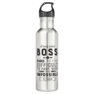 Boss Geschenk ein wirklich großer Boss ist schwer  Edelstahlflasche