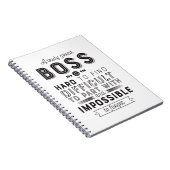 Boss Gift A Truly Great Boss Is Hard To Find Notizblock (Rechte Seite)