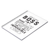 Boss Gift A Truly Great Boss Is Hard To Find Notizblock (Linke Seite)
