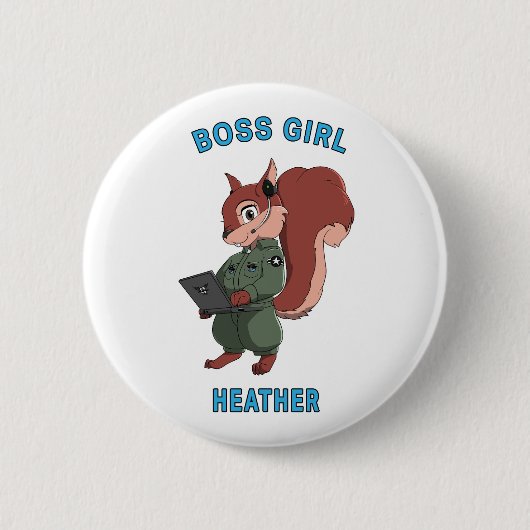Boss Girl - Acorn Squadron Chronicles Button (Vorderseite)