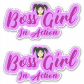 Boss Girl | BÜRO HUMOR | Aufkleber (Vorderseite)