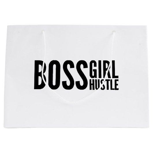 Boss girl Hustle, Boss Girls Empowerment Slogan, g Große Geschenktüte (Vorderseite)