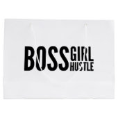 Boss girl Hustle, Boss Girls Empowerment Slogan, g Große Geschenktüte (Rückseite)