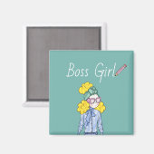 Boss Girl Magnet (Vorderseite/Rückseite)