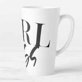 Boss Girl | Moderner Schwarzer Text | Milchtasse