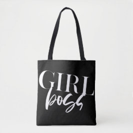 Boss Girl | Moderner Weißer Text | Tasche